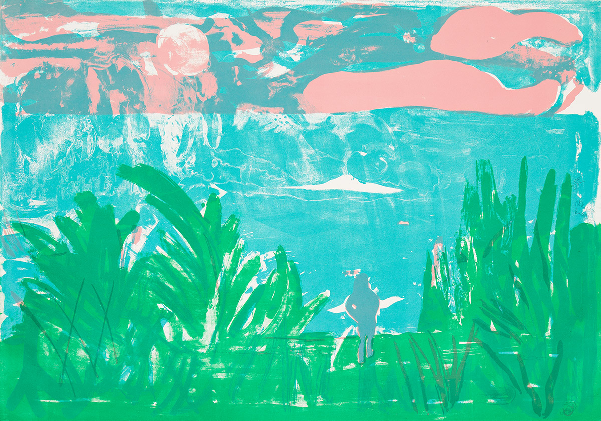 ROMARE BEARDEN (1911 - 1988) Caribbean Landscape.